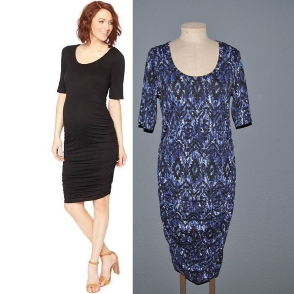 Motherhood Maternity Dresses & Skirts - 3/$20 MOTHERHOOD MATERNITY Ruched Bodycon Dress M
